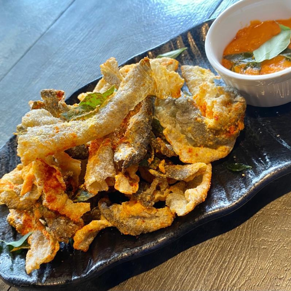  Salted Egg Fried Fish Skin