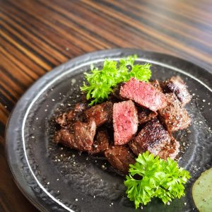 Truffle Flaming Beef Cubes